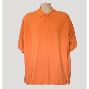 Duck Head Polo Shirt Mens XL Orange Short Sleeve Embroidered Logo 100% Cotton